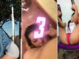 petite latina brunette girlfriend's sexy feet guide your pov jerkoff session