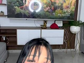 beautiful colombian latina dildo toys big ass play