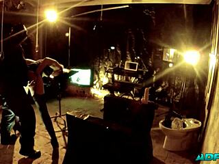 two cocks and a strapon ravage me in the dungeon