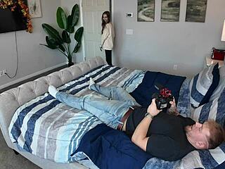 hot blonde gets holiday dick bts riding sloppy wet cowgirl 😍🔥