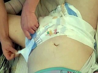 hairy abdl princess enjoys intimate diaper change session