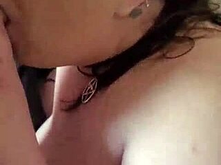 Chubby bbw housewife kandy kane deepthroats cock like slut