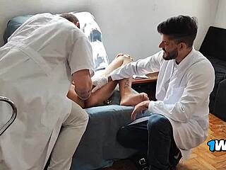 Gynecologist Visit Explodes into Wild Bareback Sitting Frenzy