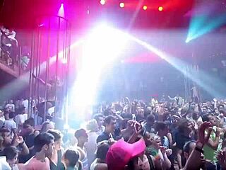 Seductive pervert matinee tempts sexy Spanish crowds at Amnesia Ibiza 2014